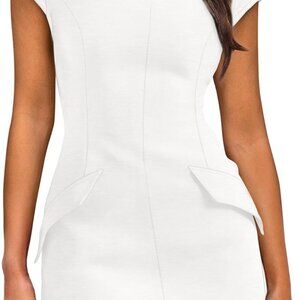 Women's Summer Dress Short Sleeve Bodycon Mini Club Party Dress